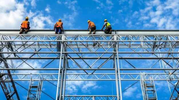 Steel structural framework